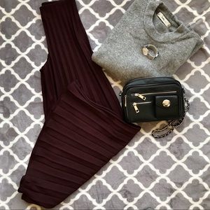 Pleaded wide leg  dressy pant